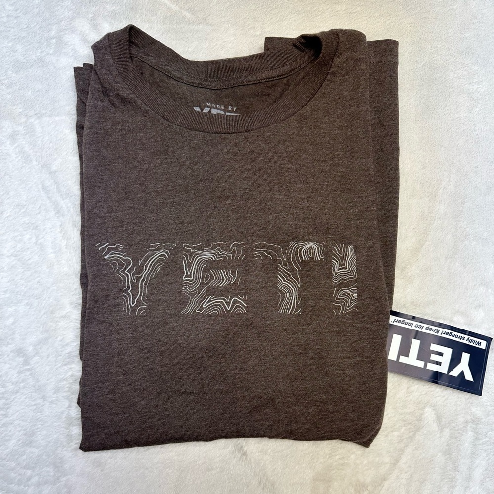 NWT brown yeti cotton tee size XXL